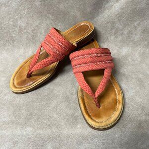 SPERRY Gold Cup Flat Abbey Anne Wild Rose Sandals, Sz 8